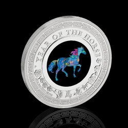 Perth Mint : Lunar III – Année du Cheval 1 once d’Argent 2026 Proof Opal