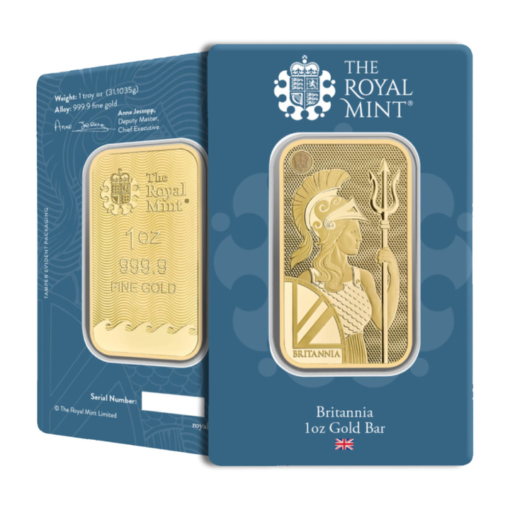 Lingot The Royal Mint - Britannia 1 once d'or