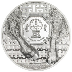 Mongolia: Bison 1 oz Silber 2025 Proof