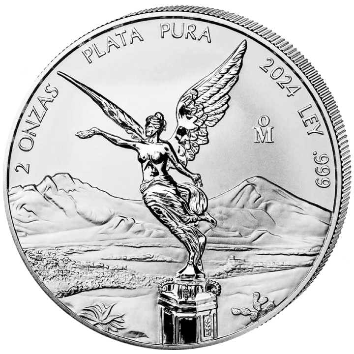 Mexican Libertad 2 onces d'argent 2024 Reverse Proof
