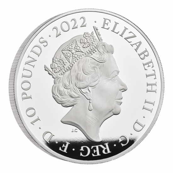 The Royal Tudor Beasts: Lion of England 5 oz Silver 2022 Proof