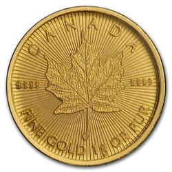 Feuille d'érable canadienne 25 x 1 gramme d'or 2020