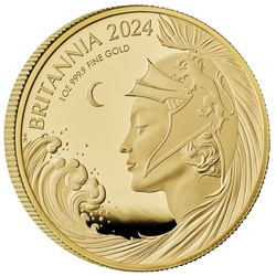 Ensemble de 6 pièces Premium Britannia en or 2024 Proof