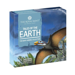 Tales of the Earth: Dimorphodon colorato 50p Argento 2021 Proof