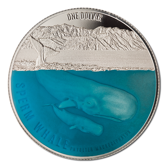 Kaszalot 1 uncja Srebra 2018 Proof