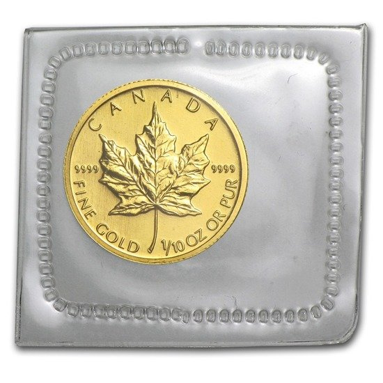 Kanadyjski Liść Klonowy 1/10 uncji Złota 2009