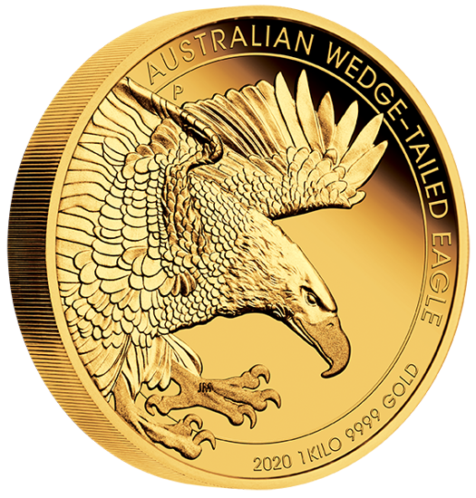 Keilschwanzadler 1000 gram Gold 2020 Proof