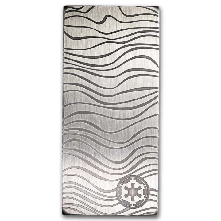 Niue: Star Wars - Mandalorian Beskar Bar 10 oz Silber 2024 Antiqued