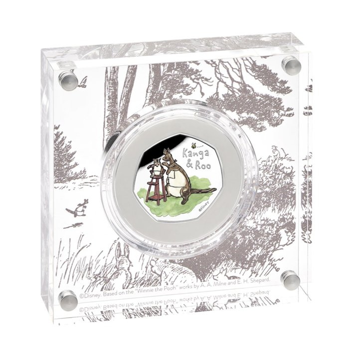 Winnie The Pooh - Kanga and Roo coloured Silver 2022 Proof