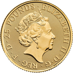 The Queen’s Beasts: The Black Bull of Clarence 1/4 oz Gold 2018