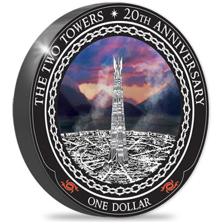 Set of 2 coins 20th Anniversary of The Lord of the Rings: The Two Towers coloured Cupro - nikiel 2022