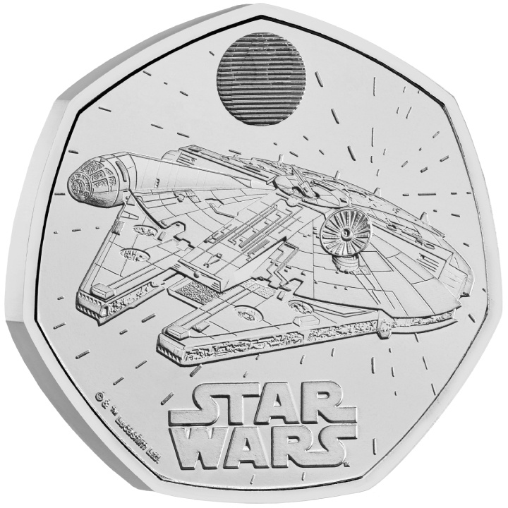 Star Wars: Millennium Falcon 50p Cupro-Nickel 2024