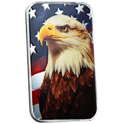 Scottsdale Mint Patriotic Bald Eagle coloured 1 oz Silver Bar