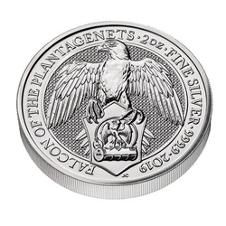 The Queen’s Beasts 2019: The Falcon of the Plantagenets 2 oz Silver