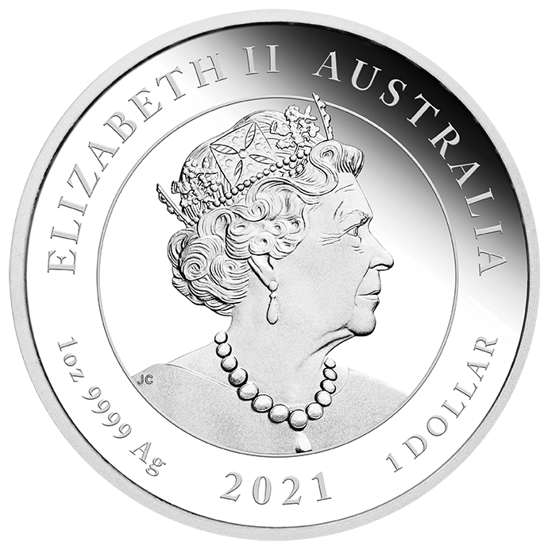 Quokka 1 uncja Srebra 2021 Kolorowany Proof