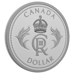 Canada: His Majesty King Charles III's Royal Cypher $1 Silver 2023 Proof 