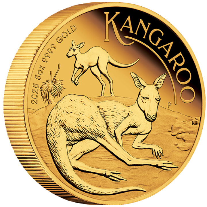 Australian Kangaroo 5 oz Gold 2025 Proof