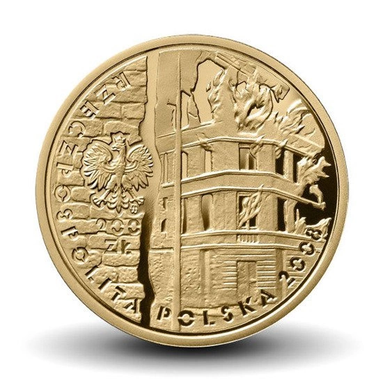 A 65-a aniversare a Revoltei din Ghetoul Varșoviei 200 lei 2008 Proof