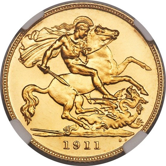 Souverain en or Grande-Bretagne Souverain en or 1911 État II