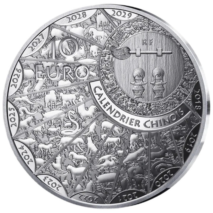Moneta d'argento Monnaie de Paris: Anno della Capra 10 Euro argento 2027 Proof