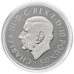 The Royal Tudor Beasts: Queen's Lion 10 Unzen Silber 2026