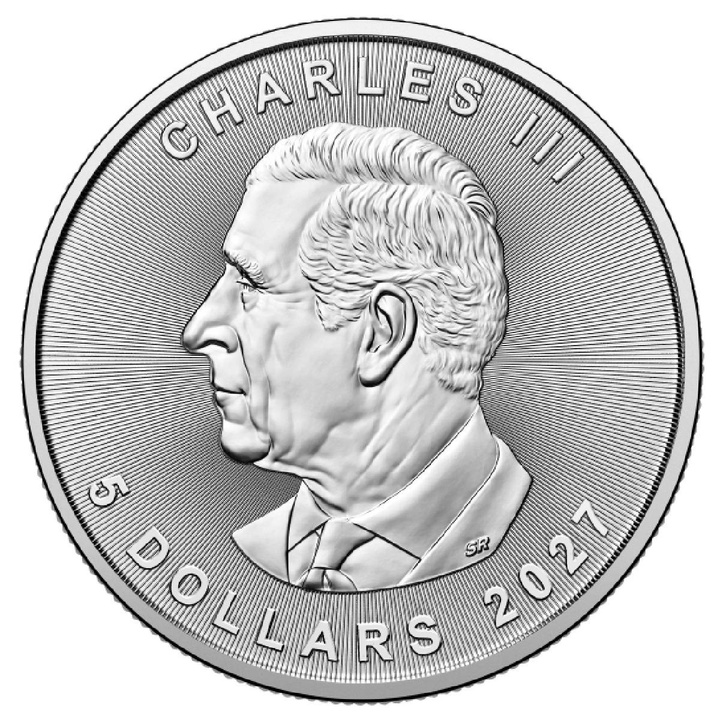 Canadian Maple Leaf 1 oz Argint 2027 Privy Mark Loon