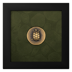 Cook Islands: Tortoise 1 oz Gold 2023 Ultra High Relief Antiqued Coin