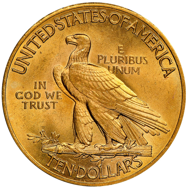 Indian Head $10 oro 1932