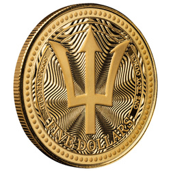 Barbados: Tridente, 1 oncia d’oro, 2025, Prooflike