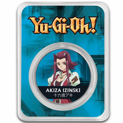 Niue: ¡Yu-Gi-Oh! Akiza Izinski color 1 oz Plata 2024 Losa