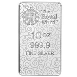 Lingot d'argent 10 onces Una et le lion