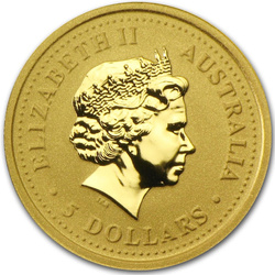 Australian Nugget (Samorodek) - Kangur 1/20 uncji Złota 2002