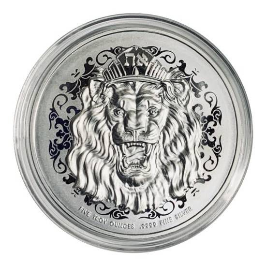 Roaring Lion 5 uncji Srebra 2021 High Relief
