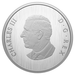 Canada : Lion héraldique 50 en argent 2025 épreuve en haut-relief