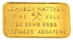 20 gram Gold Bar Unsortable