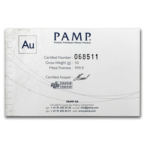 50 gram Gold Bar (cast)