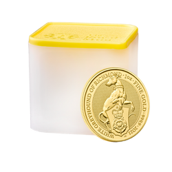 The Queen’s Beasts 2021: The White Greyhound of Richmond 1 oz Gold