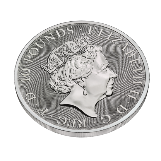 The Queen’s Beasts 2021: The White Horse of Hanover 10 oz Silver