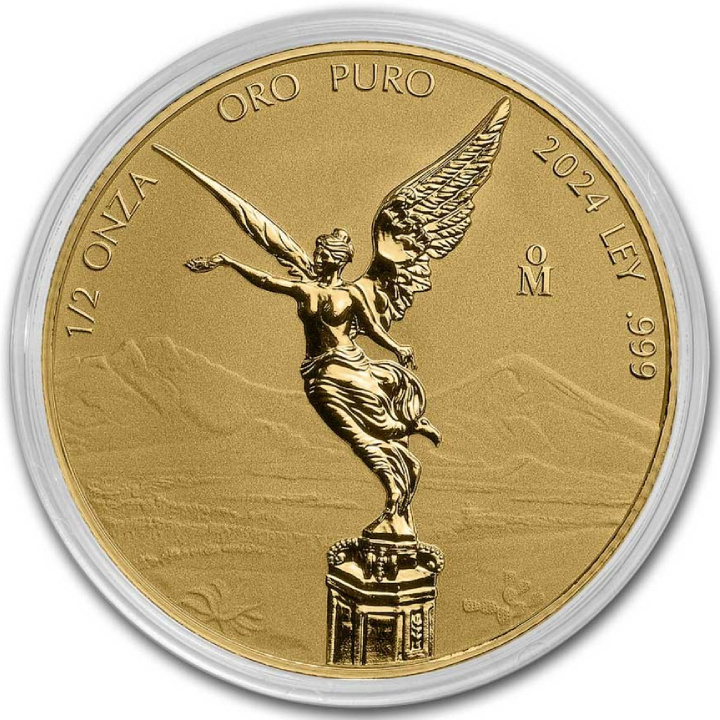 Mexican Libertad 1/2 uncji Złota 2024 Reverse Proof
