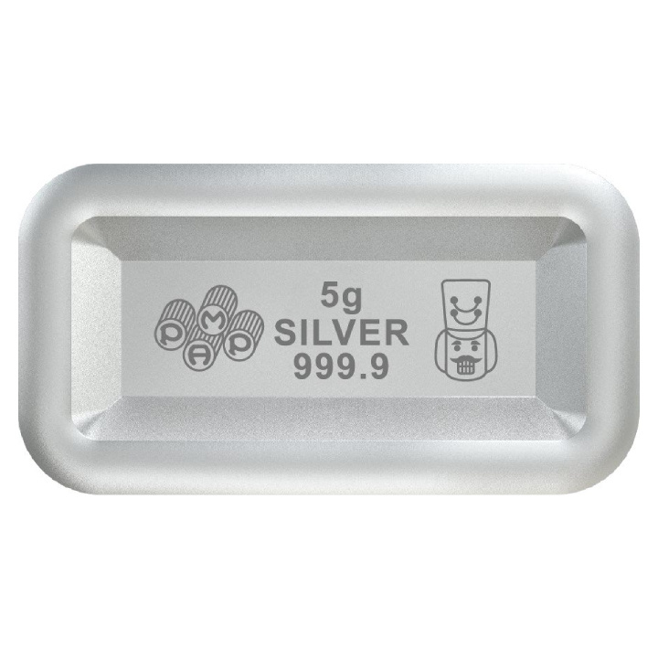 Silberbarren Pamp: PEZ Holiday Nutcracker Gift Set 6 x 5 g Silber 2025 Reverse Proof