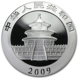Chińska Panda 1 uncja Srebra 2009