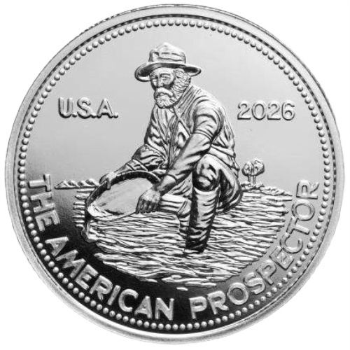Сребърен медал Engelhard Prospector 1/2 унция Сребро 2026 Prooflike