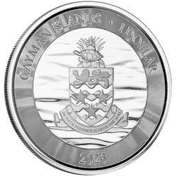 Cayman Islands: Marlin 1 oz Silver 2023 Prooflike