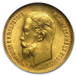 Mikołaj II 5 Rubli 1903 Stan: 3+