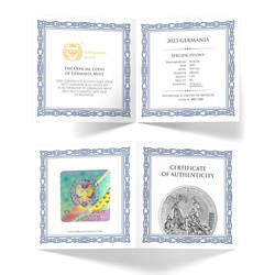 Germania 1000 gramos Plata 2023