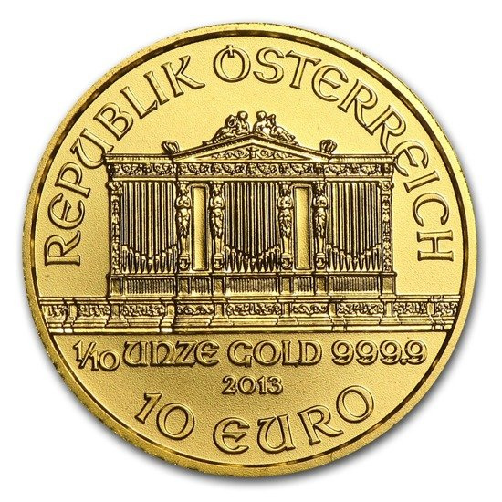 Wiener Philharmoniker 1/10 oz Gold 2013