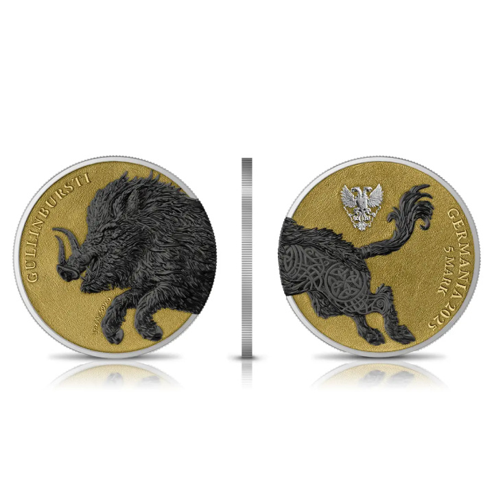 Germania: Beasts - Gullinbursti Geminus 2 x 1 pozłacany uncja Srebra 2025