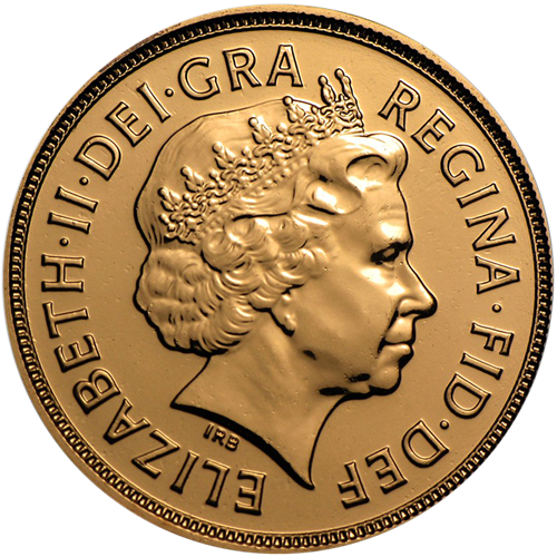 Wielka Brytania: Pół Suwerena Elżbieta II 2012