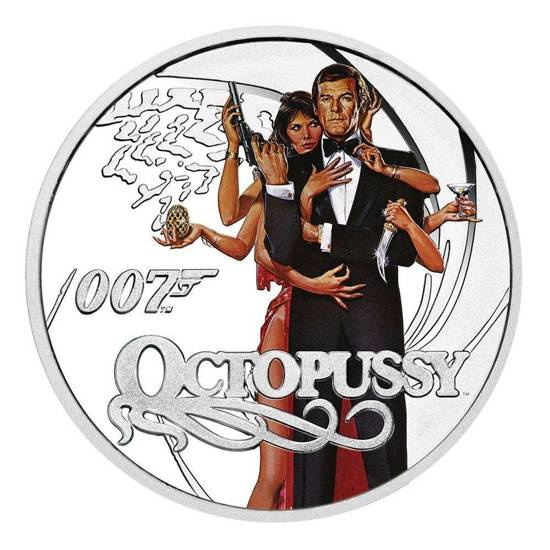 Tuvalu: Octopussy kolorowany 1/2 uncji Srebra 2022 Proof