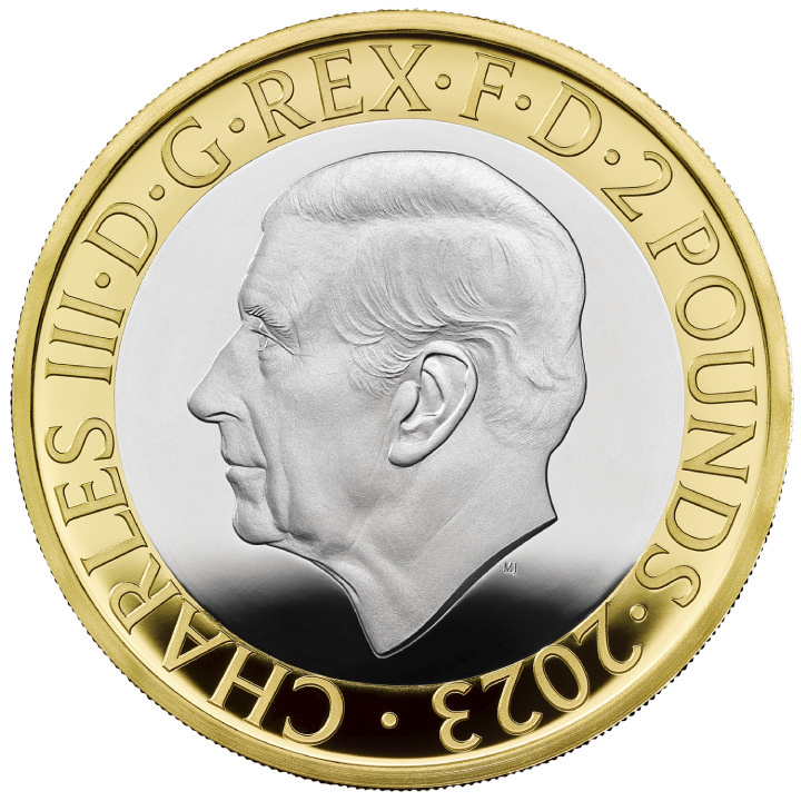 Ada Lovelace £2 Silber 2023 Gilded Proof Piedfort Coin